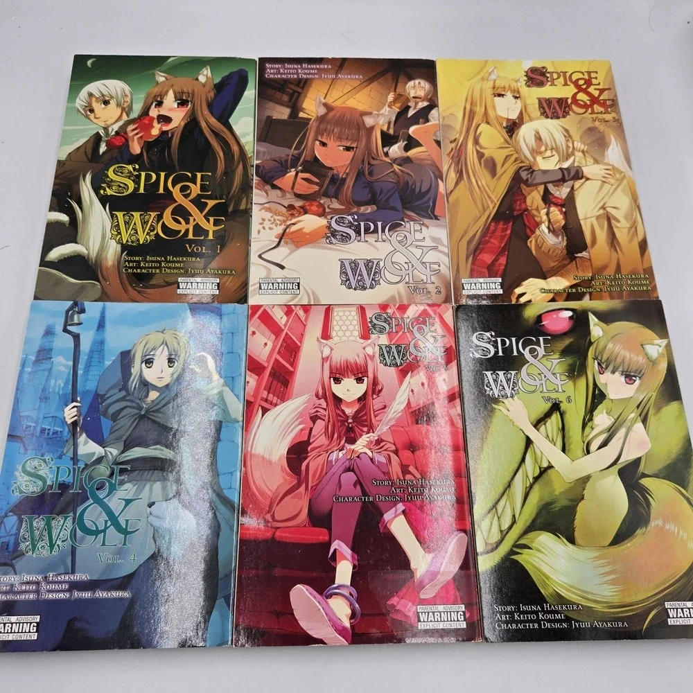 Spice and Wolf Vol. 1-6 English Manga Paperback By Isuna Hasekura Yen Press‎